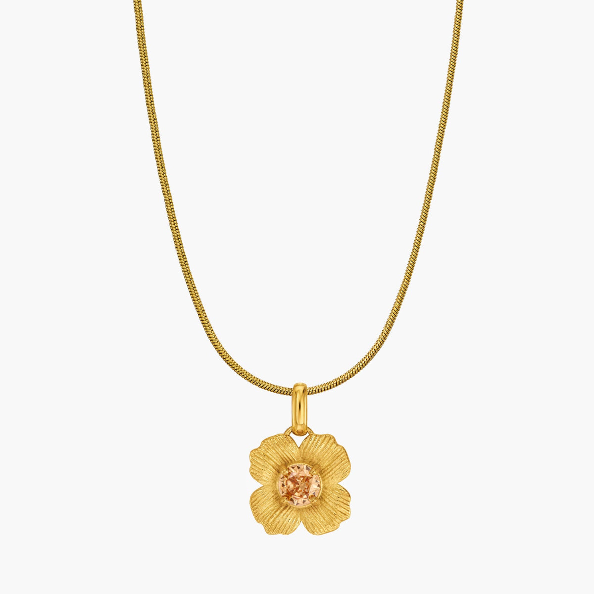 Champagner Blume Halskette Produktbild