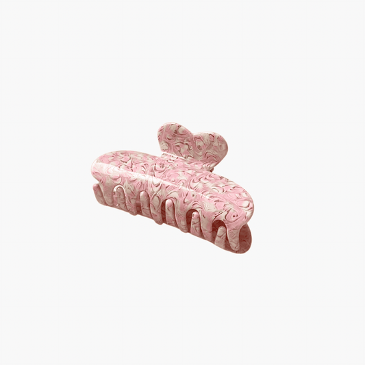 Pink Pastel Clip - Haarspange in pink auf weißem Hintergrund