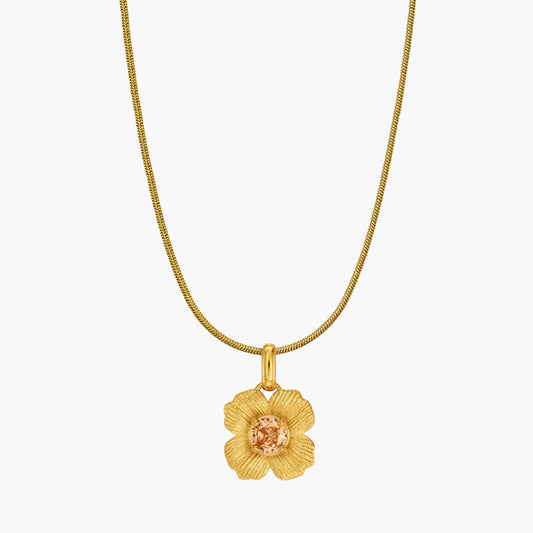Champagner Blume Halskette Produktbild