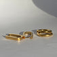 Oval Hoops Creolen Oval in gold zusammen mit Everyday Hoops