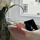 Pink Pastel Clip Haarspange in Pink an Kulturbeutel geklippt mit Kani & Pearl Set