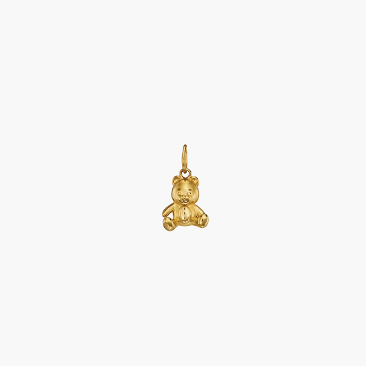 teddy bear charm product foto with white background